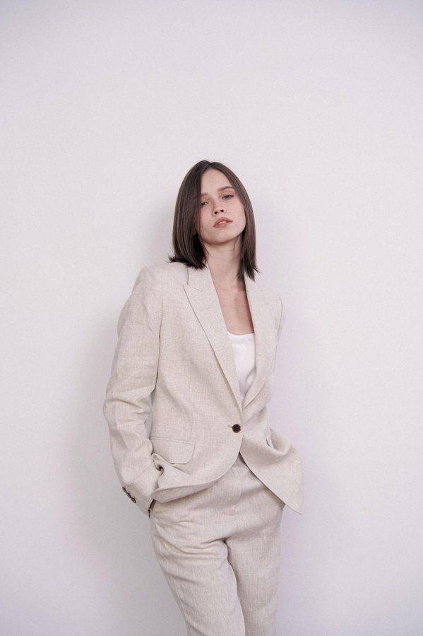 Ivory Tailored Linen Set