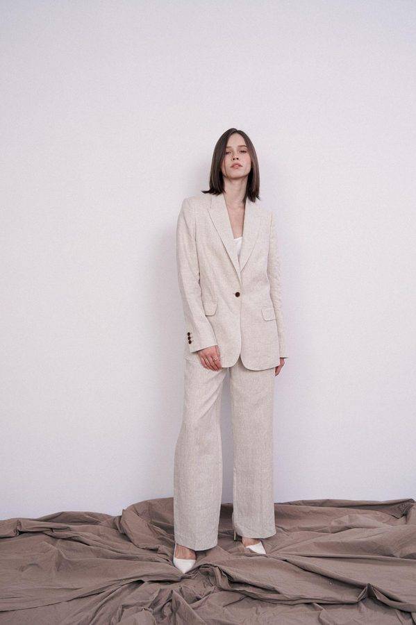 Ivory Tailored Linen Set