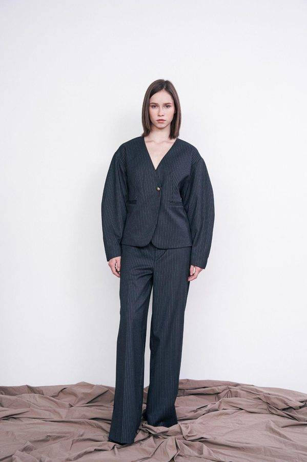 Pinstripe Relaxed Suit