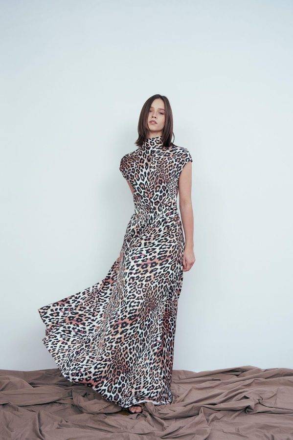 Leopard Flow Maxi Dress