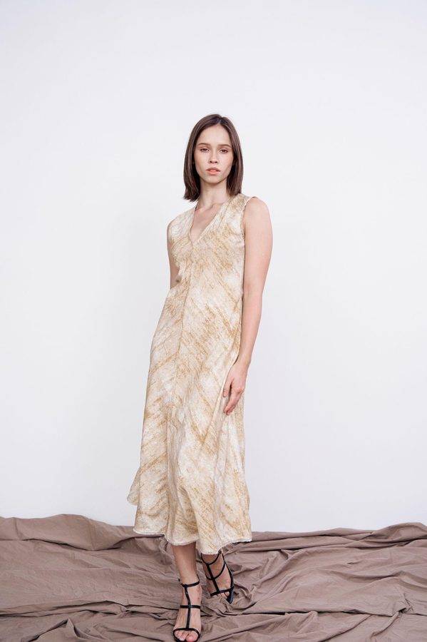 Sand Vein Sleeveless Dress