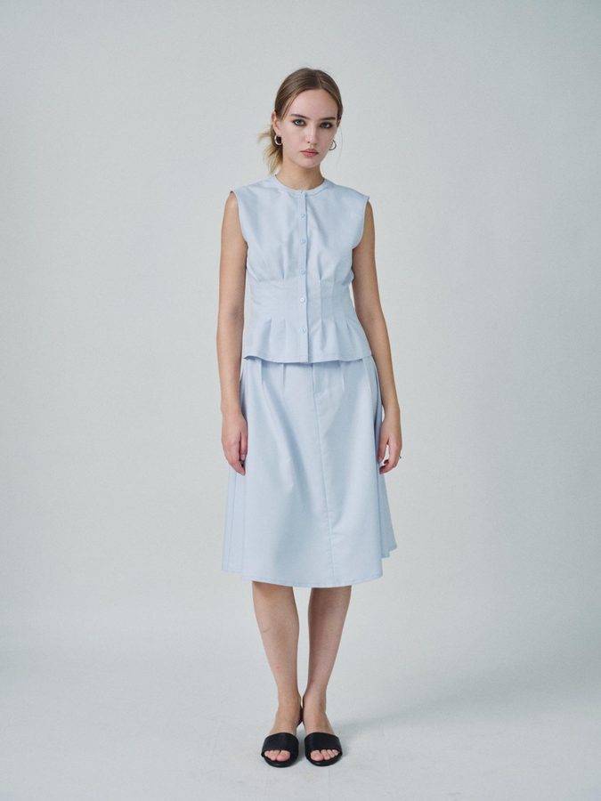 Cotton A-Line Skirt