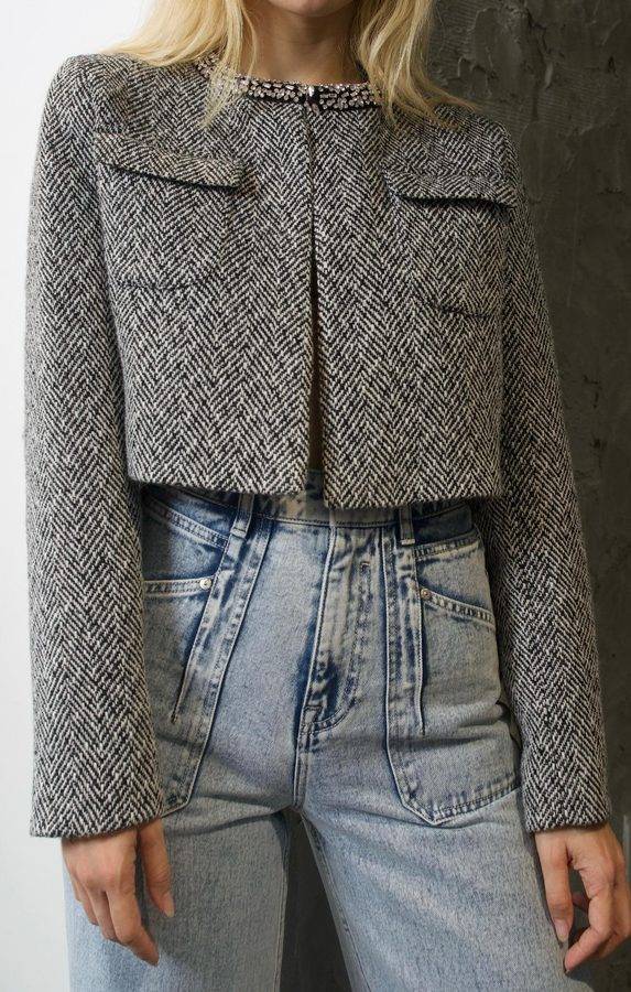 Cropped Jewel Jacket