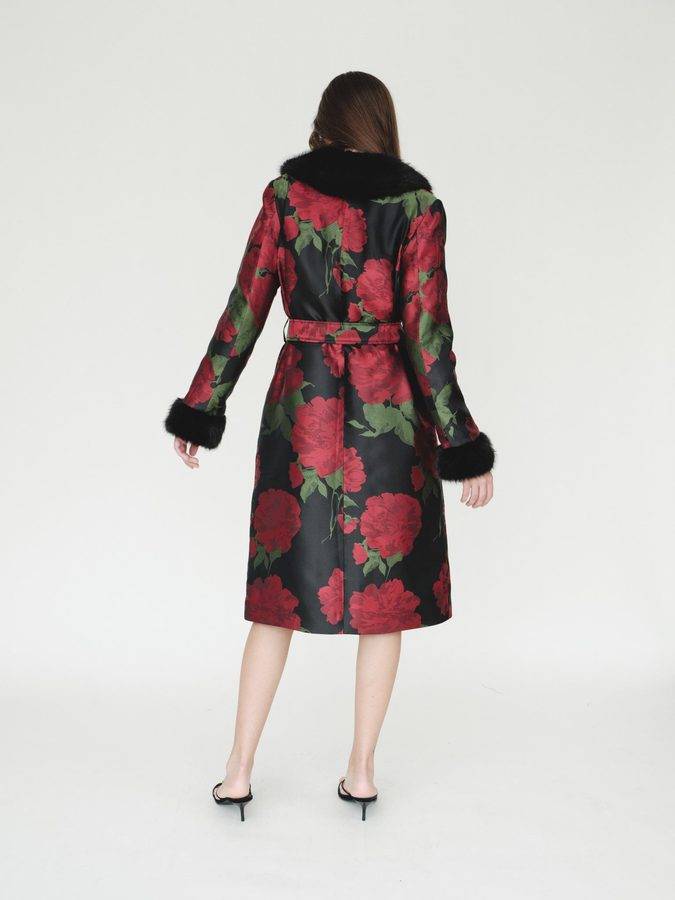 Jacquard Robe Coat
