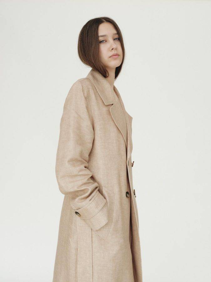 Linen Trench Coat