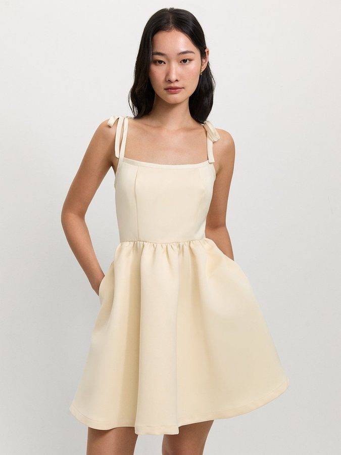 Tie Strap Mini Dress