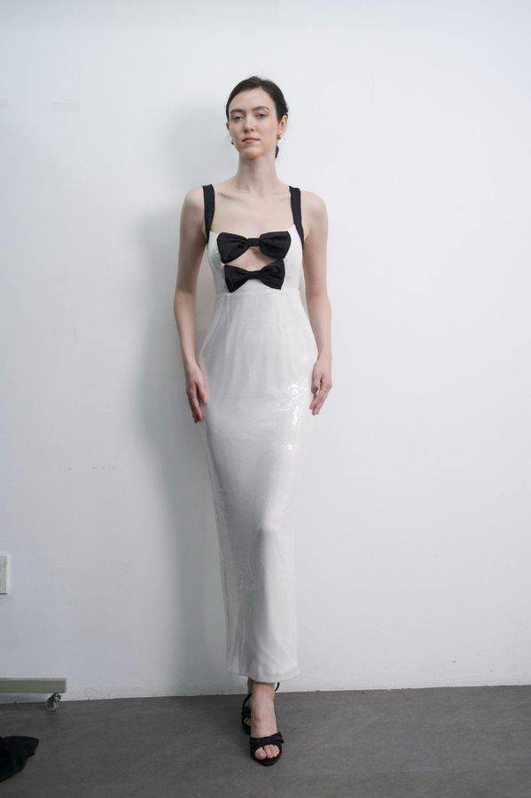 Sequined Bow Dress