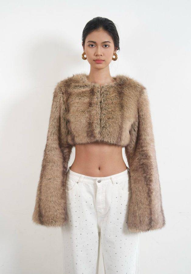 Fur Cropped Coat