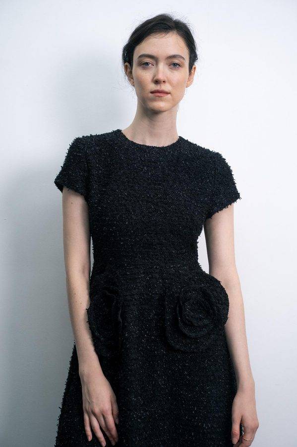 Rose Detail Midi Dress