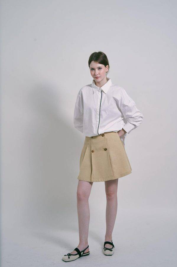 Rose Embellished Mini Skirt